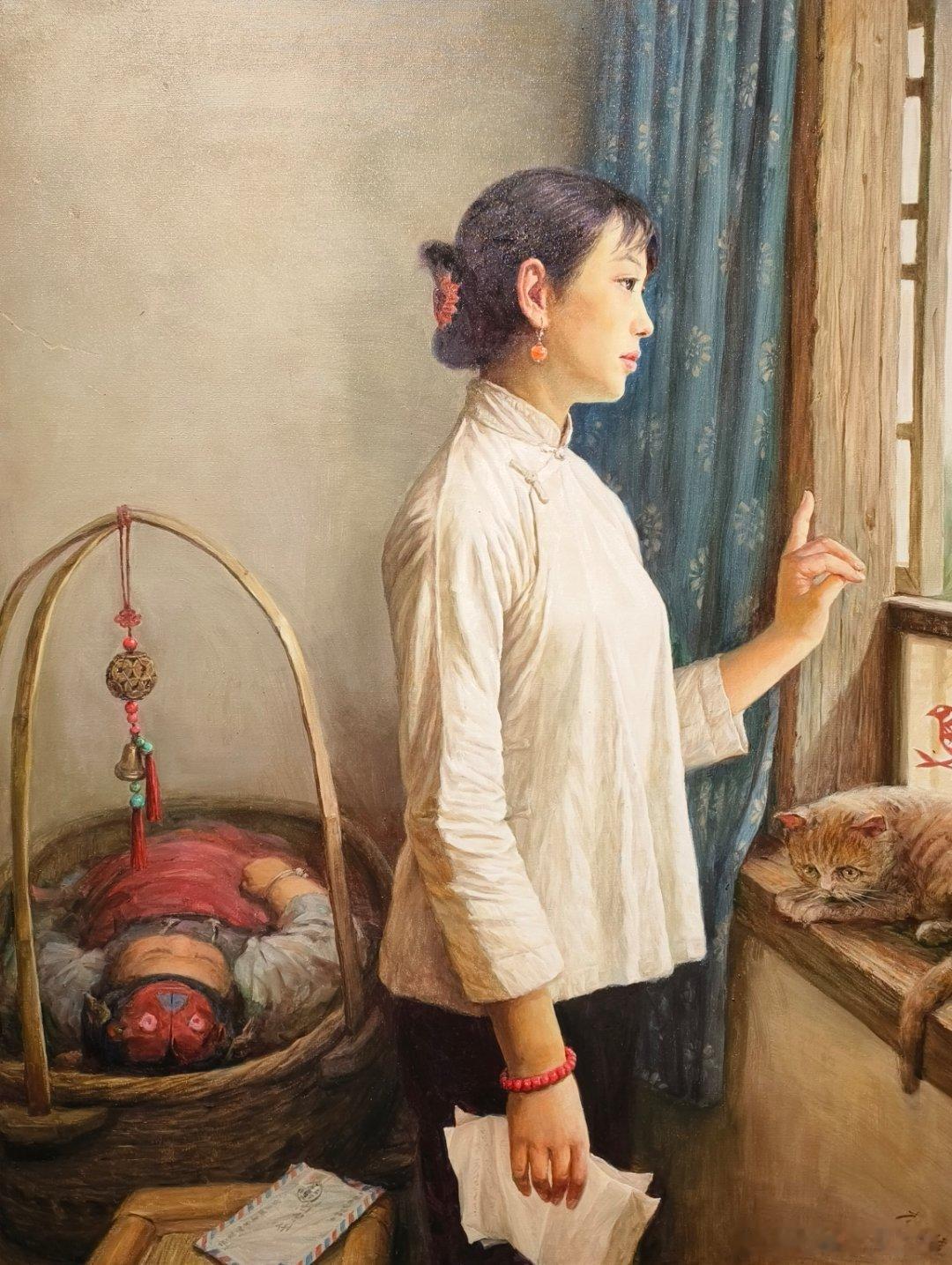 湖南长沙  李自健美术馆​《人性与爱》李自健油画 ​​​