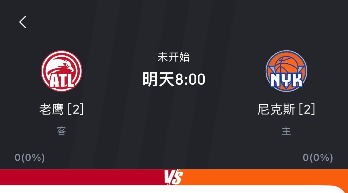 明天8点天王山见！老鹰vs尼克斯