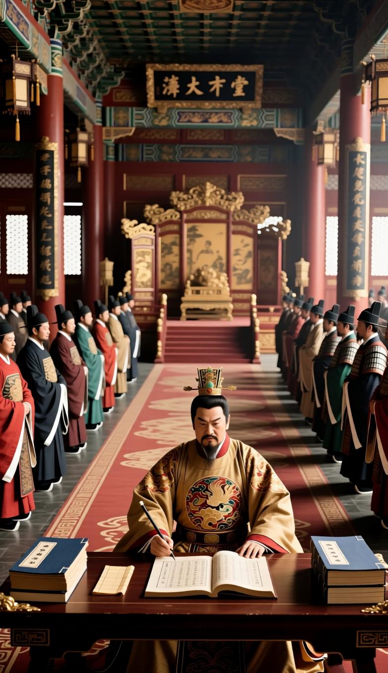 朱元璋 颁布《大明律》与《大诰》，严刑峻法整肃洪武吏治
 
明朝开国之初，前朝贪