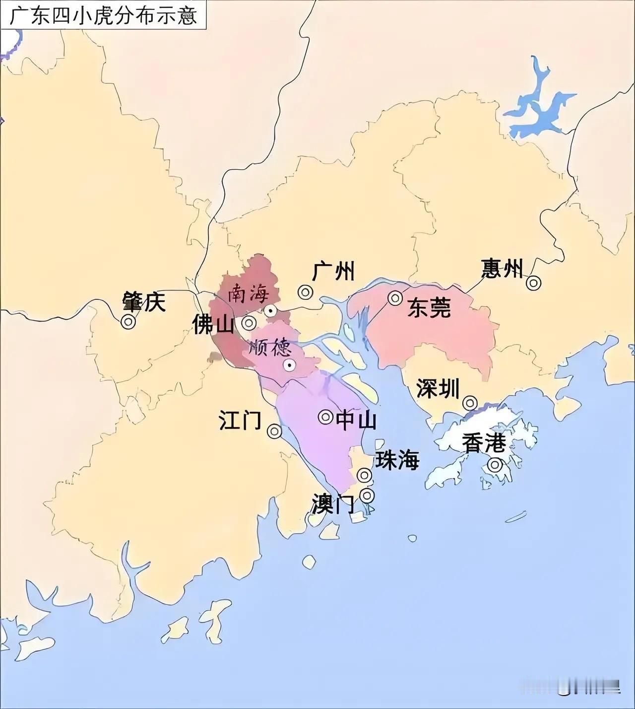 广东四小虎，如今只有东莞虎虎虎生威！当年东莞最差，三十年过去，现在东莞是一虎压三