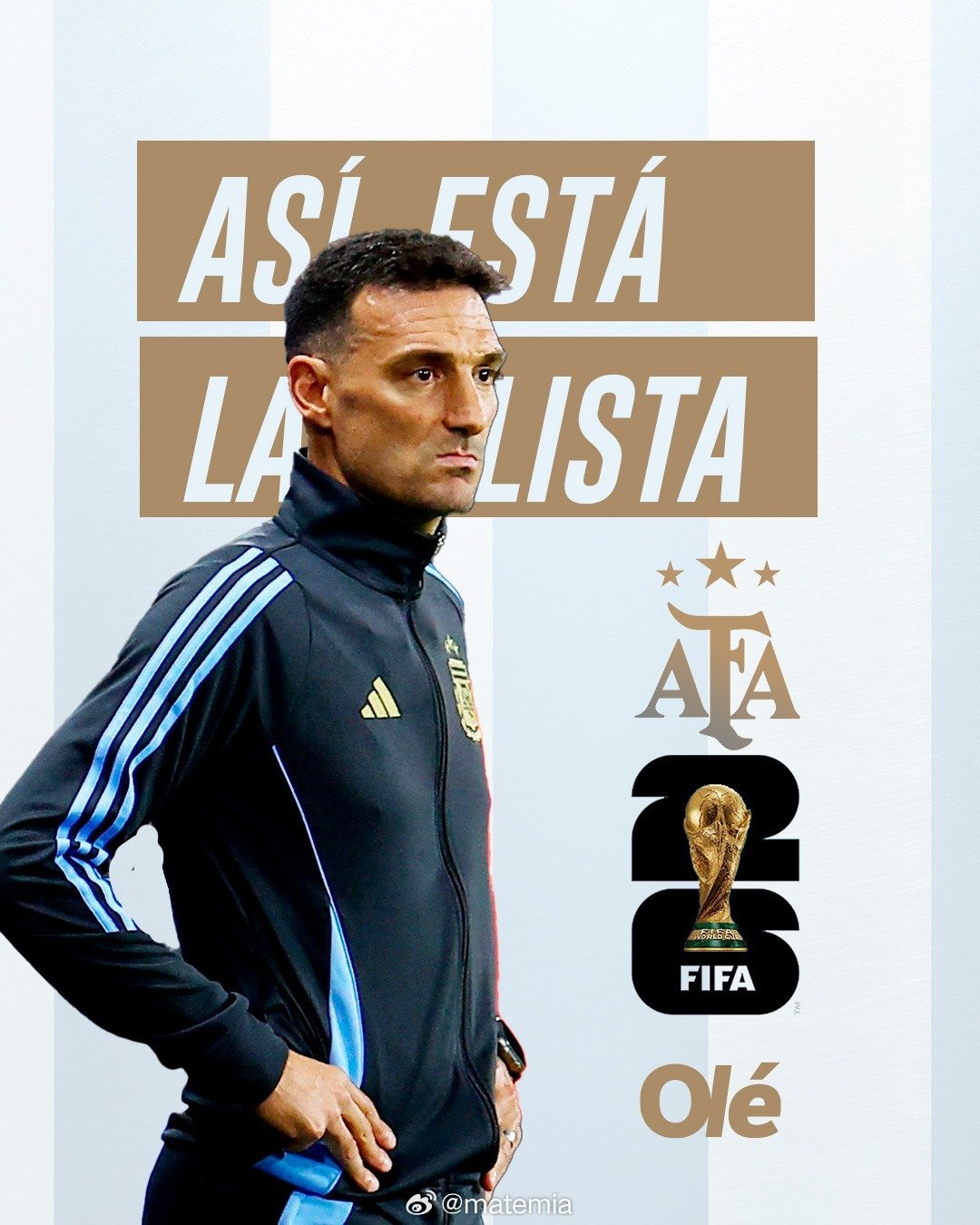 🇦🇷 目前落后于莱昂内尔·斯卡洛尼2026世界杯名单的球员：➜ 胡安·穆索➜