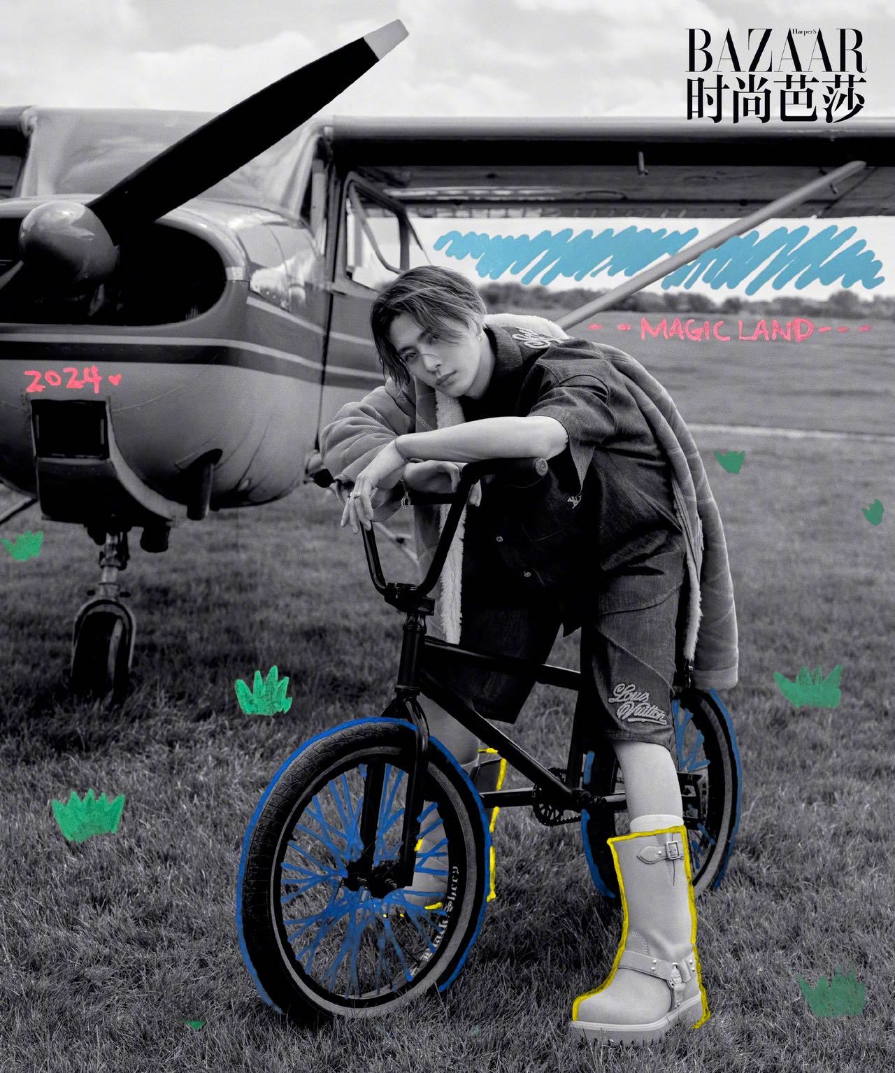 王嘉尔在马桶上拍封面 在时尚领域真的是全方位无短板，前脚刚连续八登巴黎时装周稳站