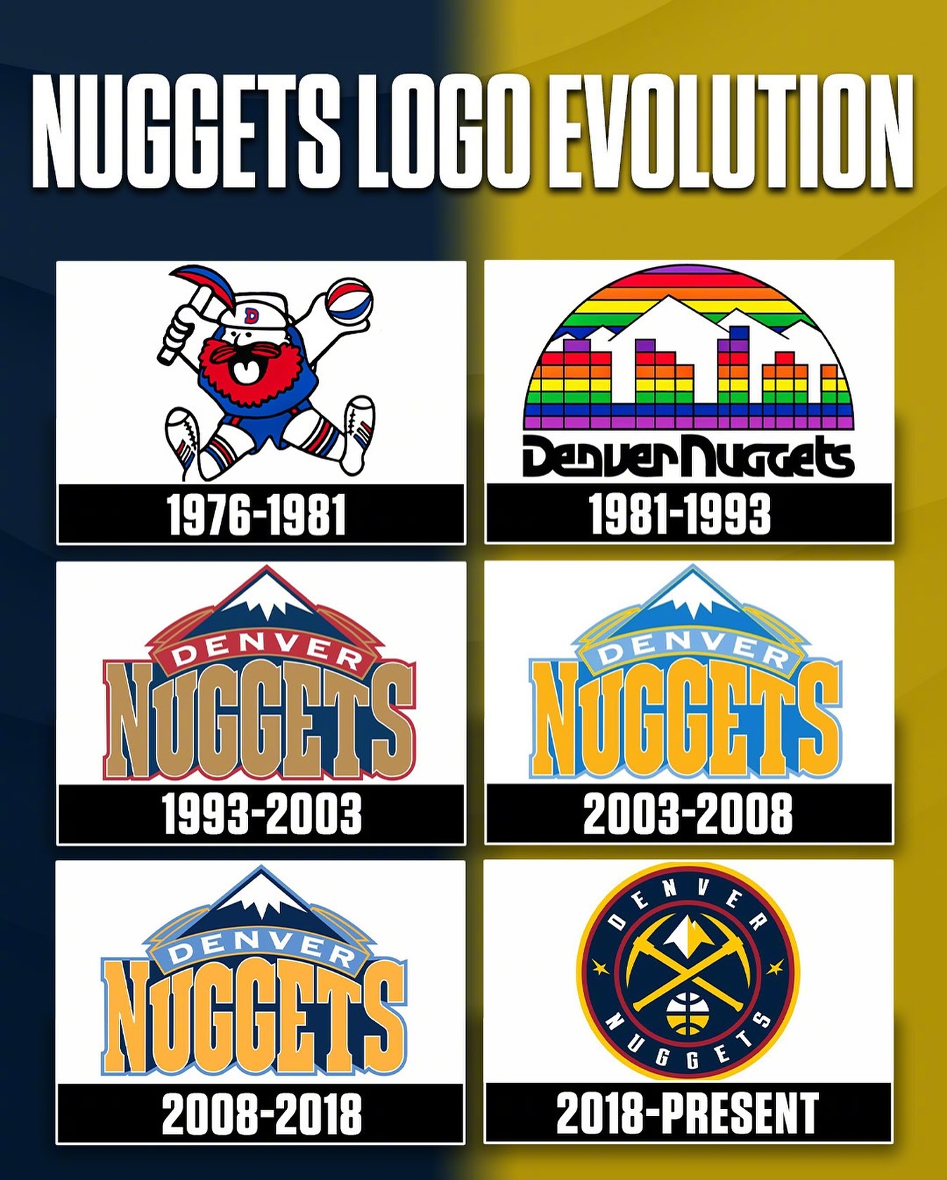 掘金队各个时期的Logo，哪个时期最顺眼？ 