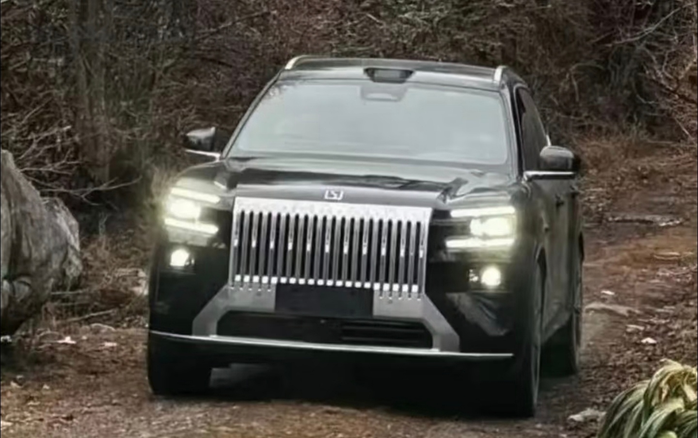 极氪8X实车？整个前脸的线条和型面，包括中网、灯组，都比9X柔和很多 