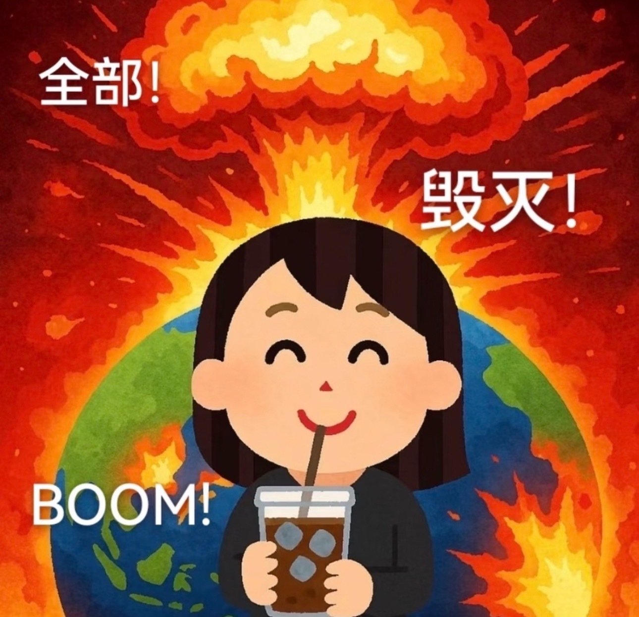 天炸了[允悲]赶了两天的烂尾工程，还是少一样没写[笑cry] ​​​