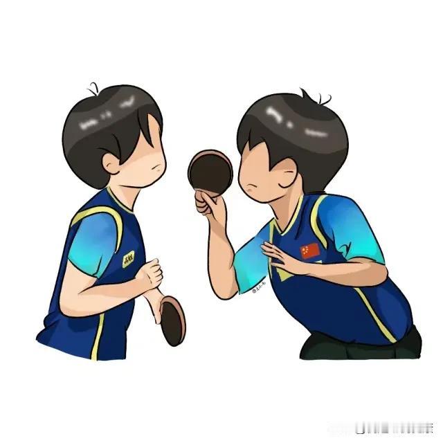 哈哈，此漫画之作，真的惟妙惟肖！只是，细观之下，两位主角似乎略显清瘦，如果两人能