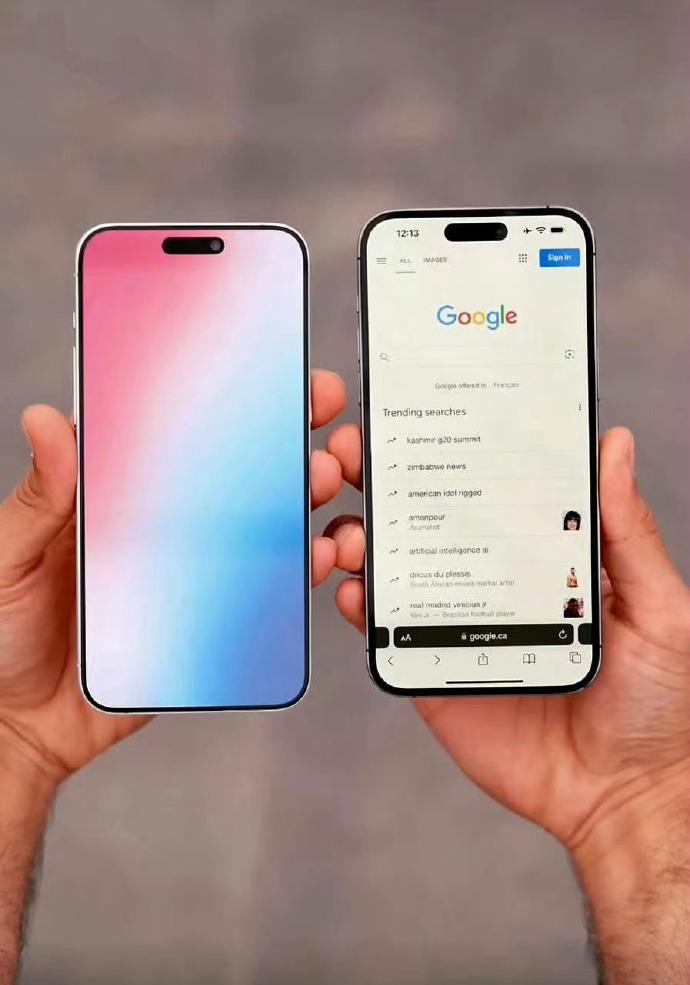 笑死，iPhone 15 Pro最大变化就是正面，黑边更窄，只有1.5mm，但灵