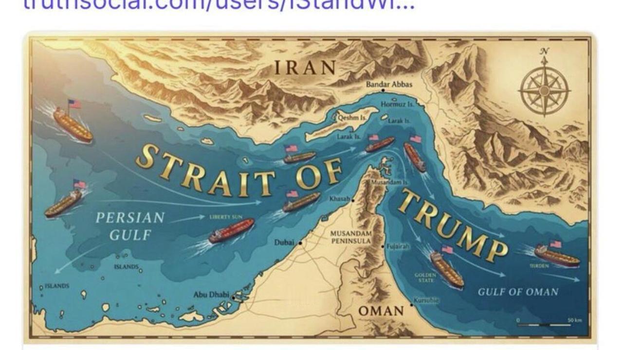 特朗普发布图片将霍尔木兹海峡改称“特朗普海峡”

俄罗斯卫星通讯社 2026年4