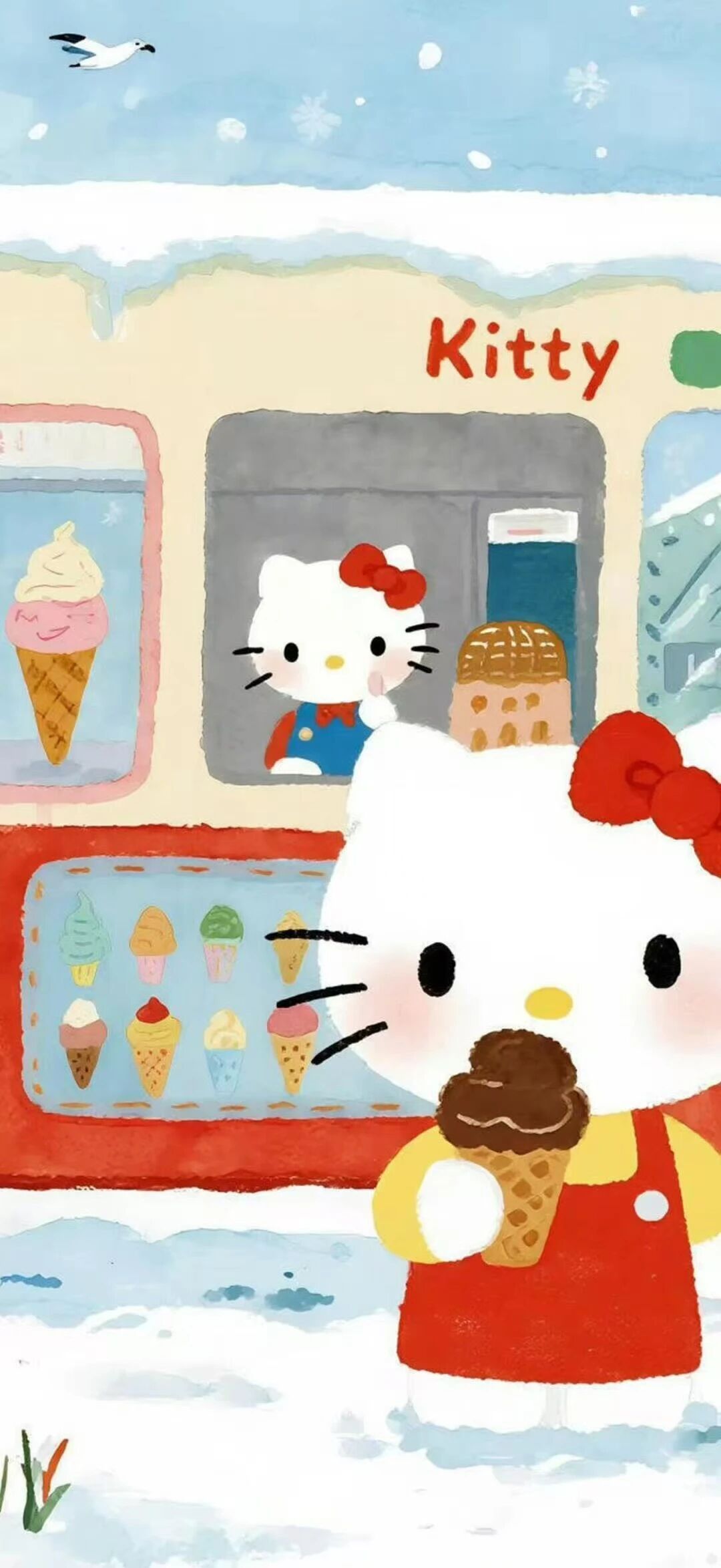 𝐬𝐡𝐚𝐫𝐞壁纸｜Hello Kitty 🍧₊⁺分享背景图｜卡通壁纸｜