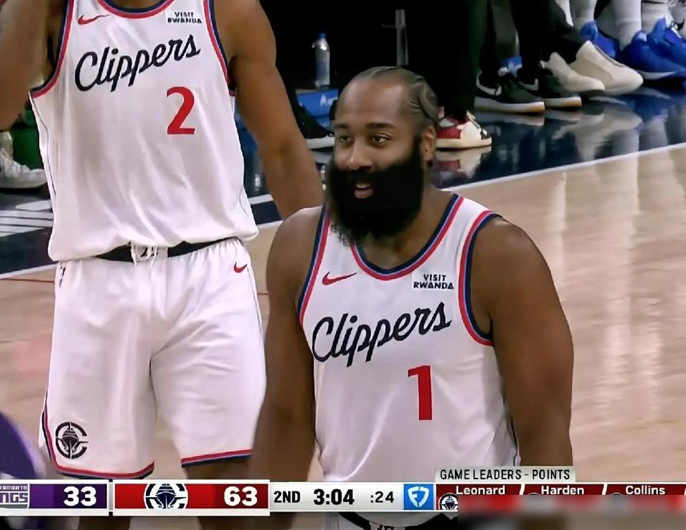 快船又预定了一场胜利，半场没打完，比赛已经花了。

今天对阵国王这比赛节奏真是让