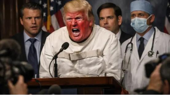 歇斯底里：特朗普一小时内发布了近五十篇帖子。
 
4月20日《第一俄罗斯人》报道