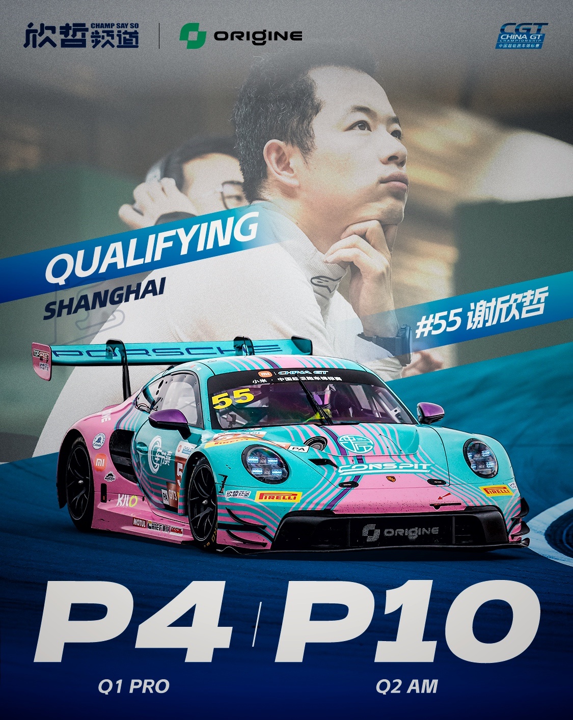 排位第一次用新胎，尽力啦。车调的不错，队友飞驰圈连续遇到几台慢车，总体都还不错⏱