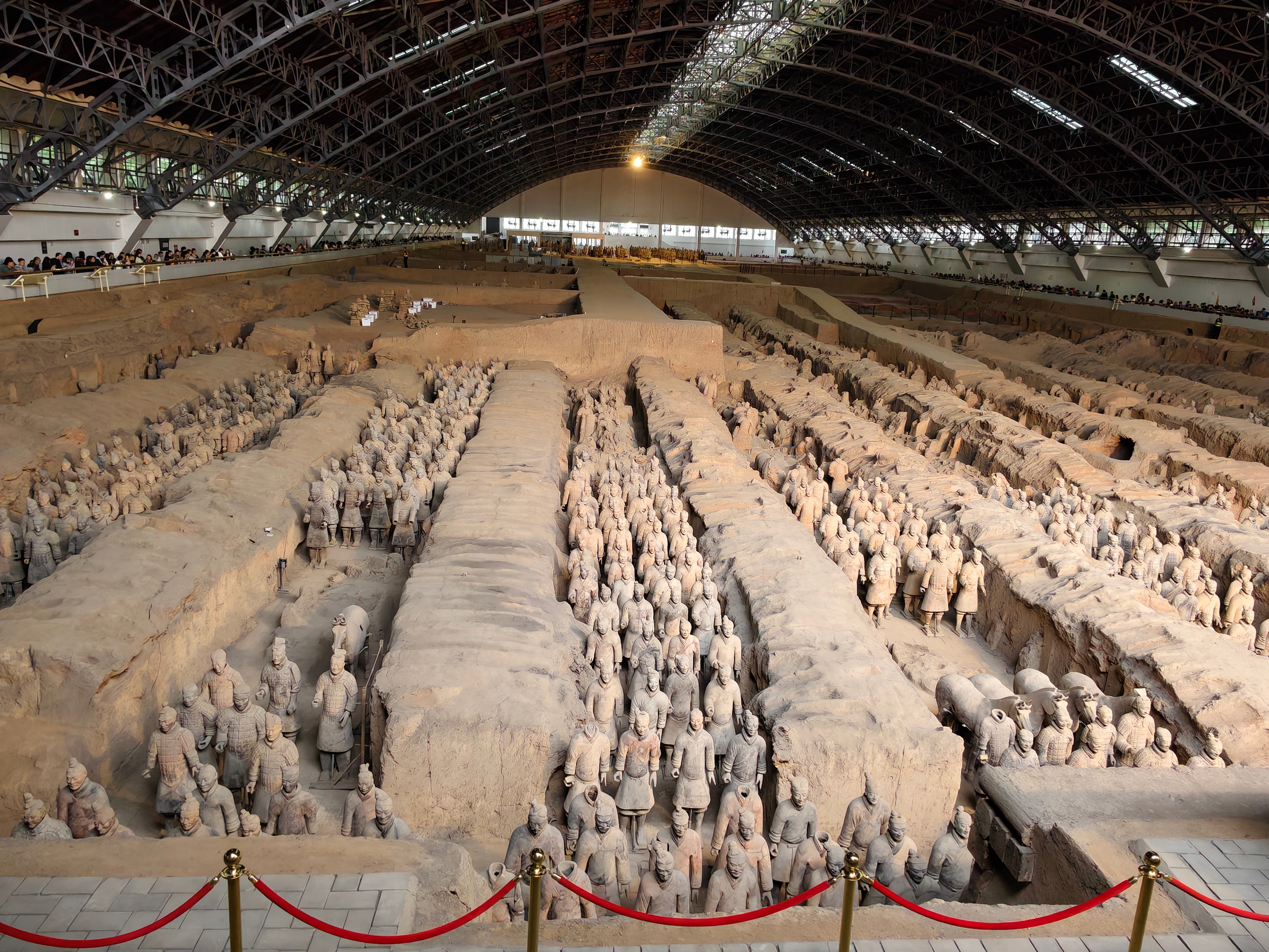来进步了秦兵马俑一号坑遗址 西安·秦始皇帝陵博物院