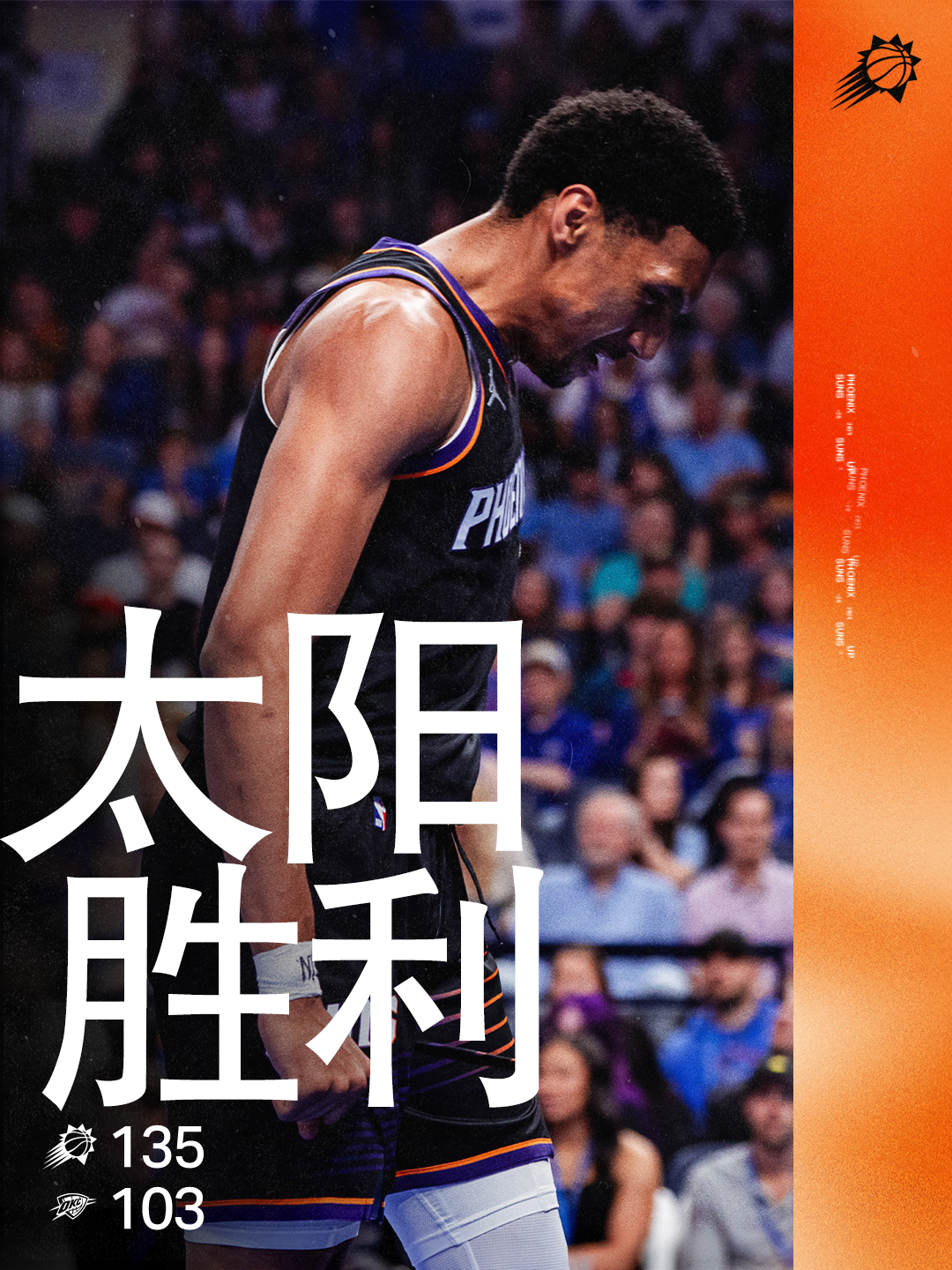 【全场比赛结束🔥】客场大胜雷霆！常规赛告一段落82/82✅SUNS WIN！S