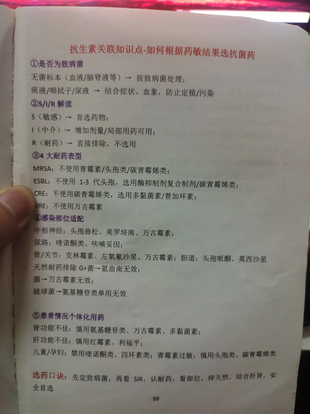 抗生素关联知识点学习