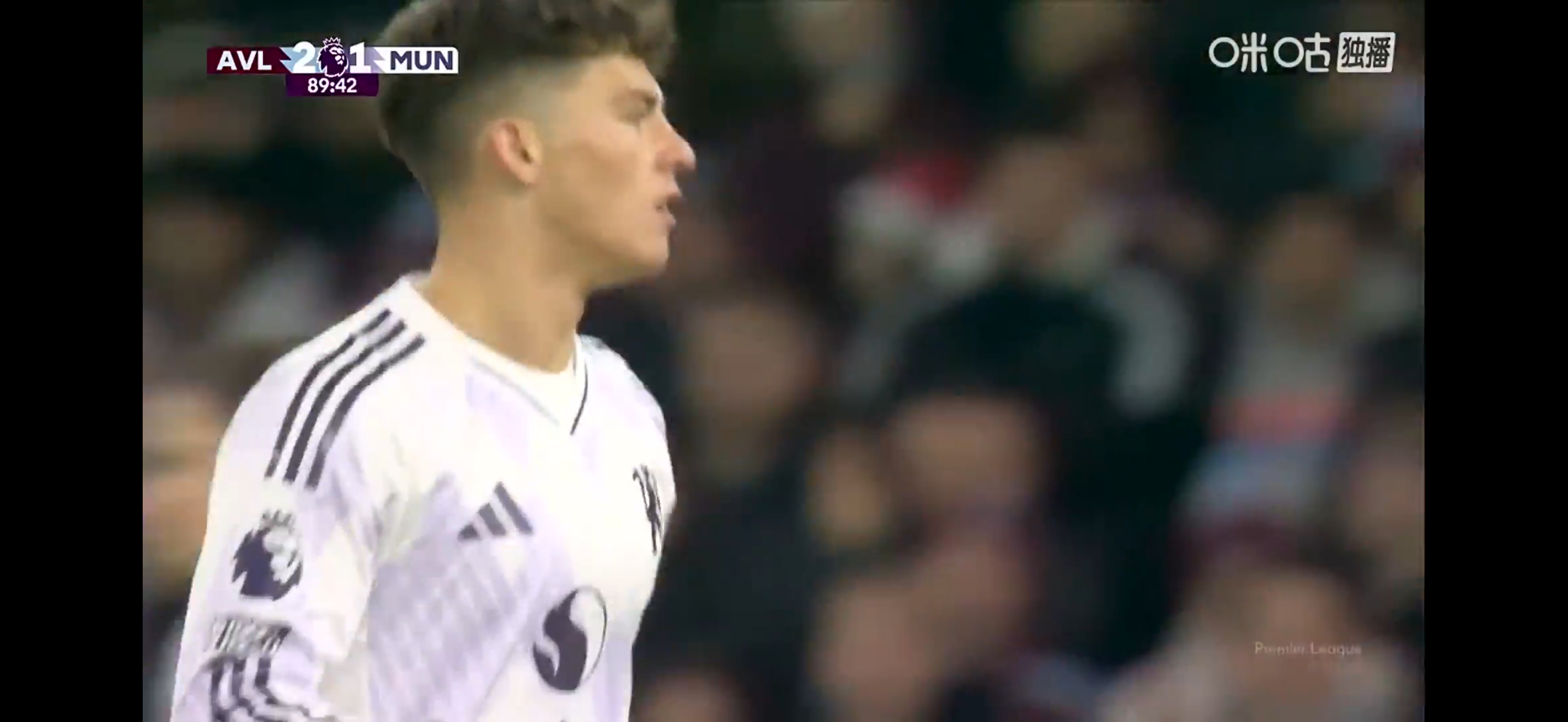 全场比赛结束，阿乱在多名主力缺阵下，客场一球负于状态正佳的维拉，输得理所当然，在