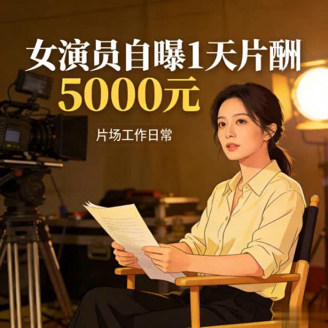 女演员自曝1天片酬5000：撕掉高薪滤镜，看见底层演员的真实生存
 
女演员崔菁