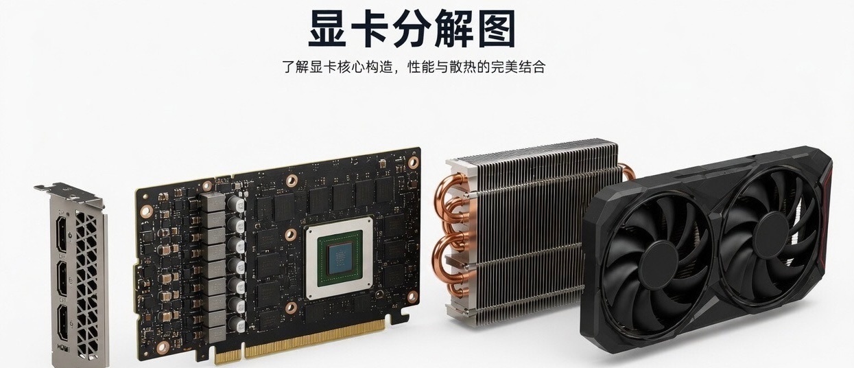 买电脑时，显卡GPU是核心，但选显卡不止看GPU，还有显存、供电和散热都得看，显