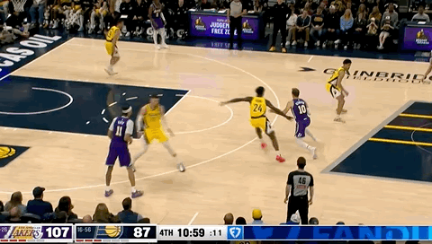 布朗尼，暴扣！！！！湖人vs步行者