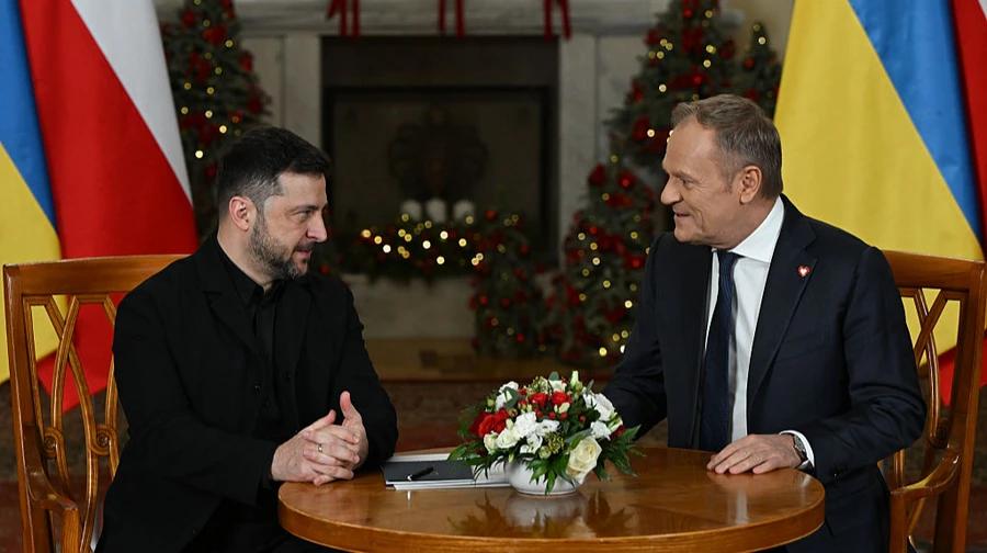 泽连斯基对波兰总理唐纳德·图斯克说，对俄罗斯来说，最可怕的是我们是否团结在一起。