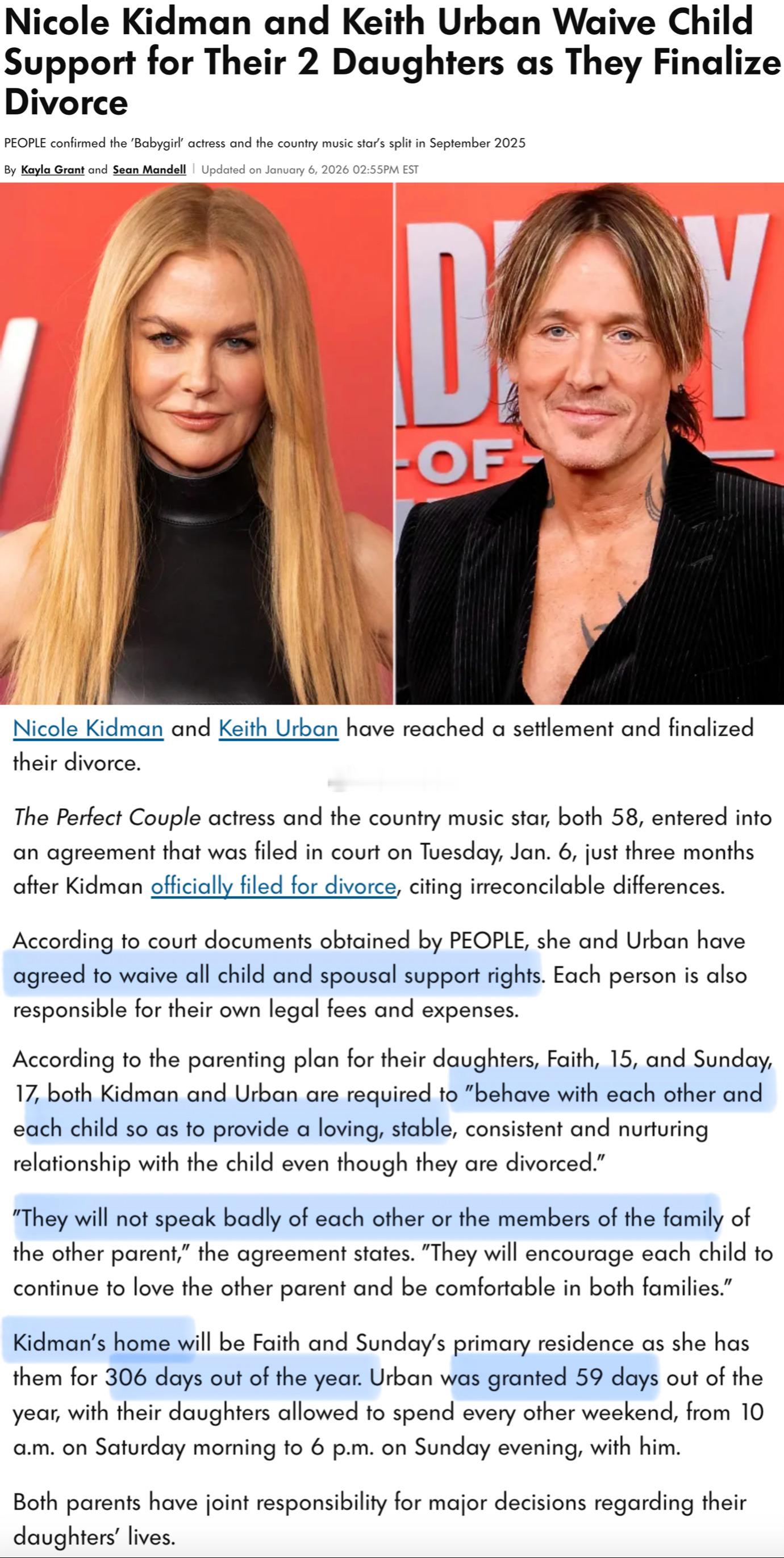 妮可·基德曼（Nicole Kidman）跟结婚19年的Keith Urban已