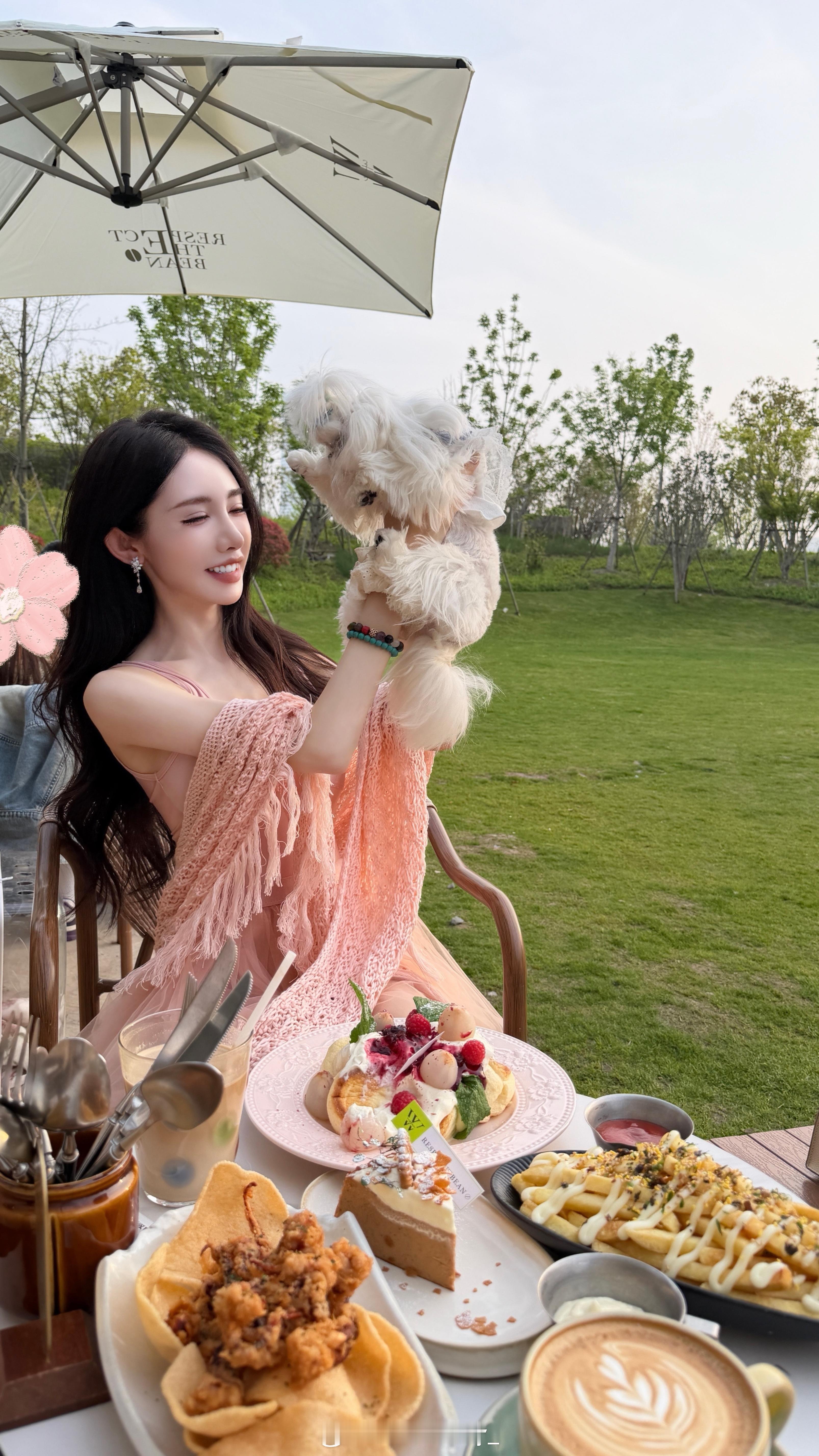 🌸🌸樱花树下站谁都美Sevenabby萌宠的日常萌宠ootd