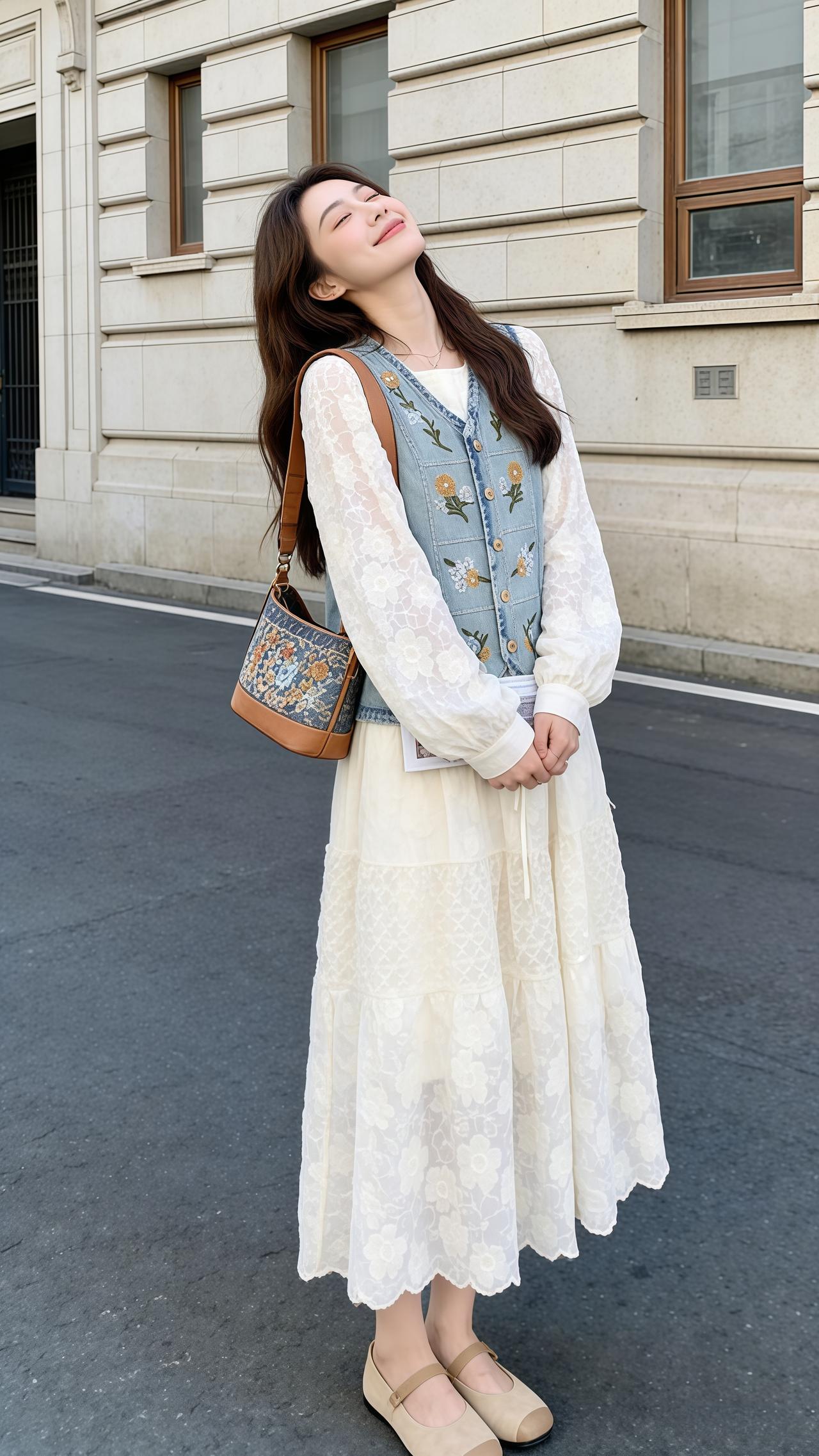 每日搭配分享👗时尚穿搭 我的春日穿搭look 穿搭对我来说易如反掌 穿美裙赴夏