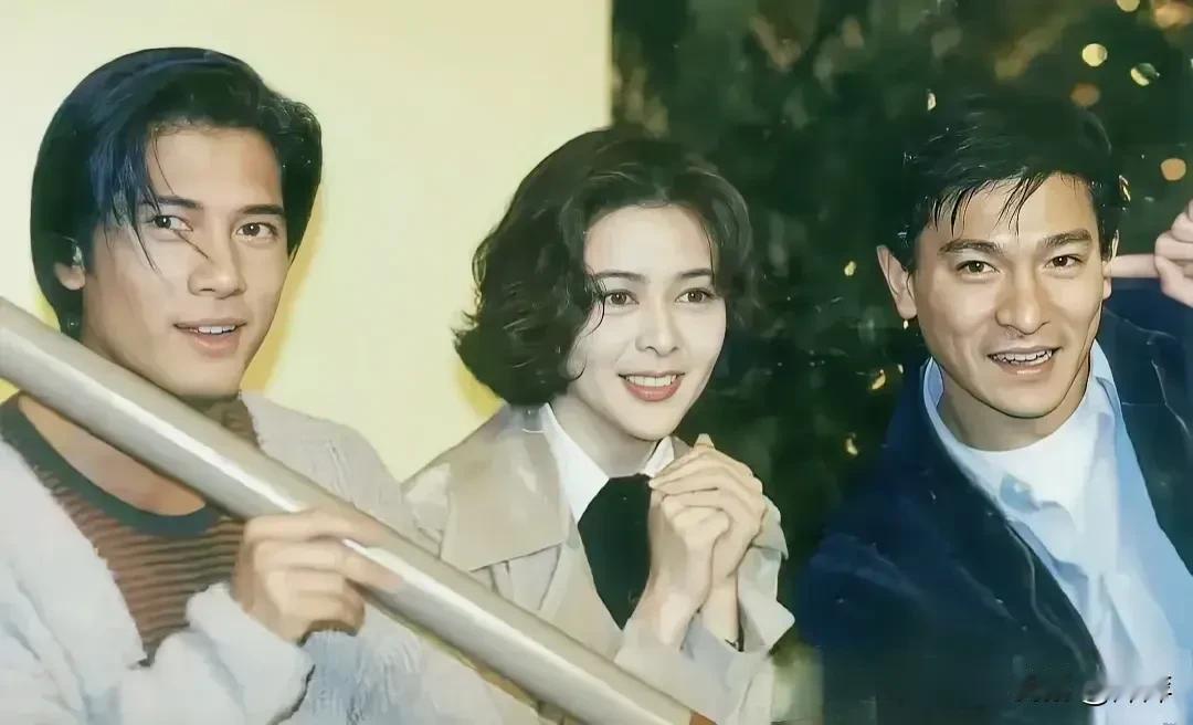郭富城.关之琳.刘德华.仔细看三人的眼睛都很像。