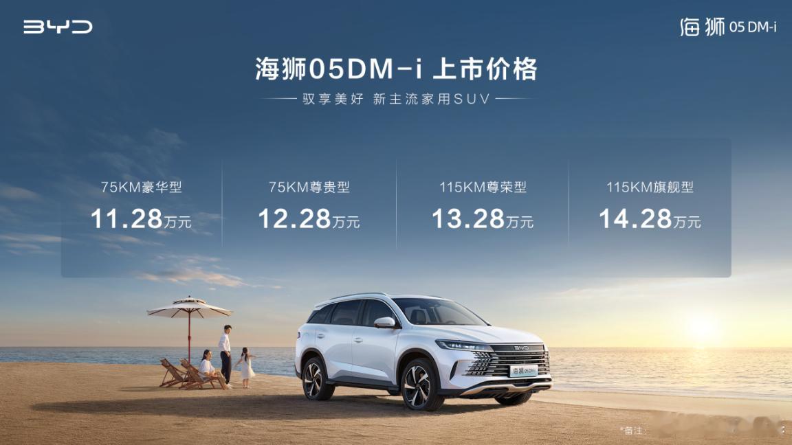 昨天比亚迪发了海狮05 dm-i售价从11.28w到14.28w这个就是来在秦L
