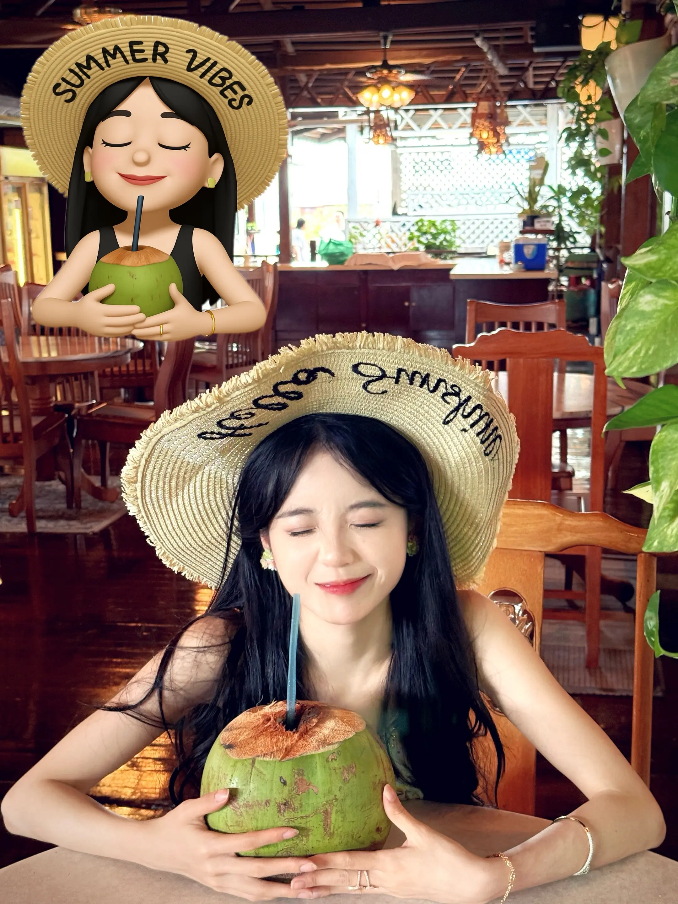 当我用emoji小人生成我的夏日旅行。