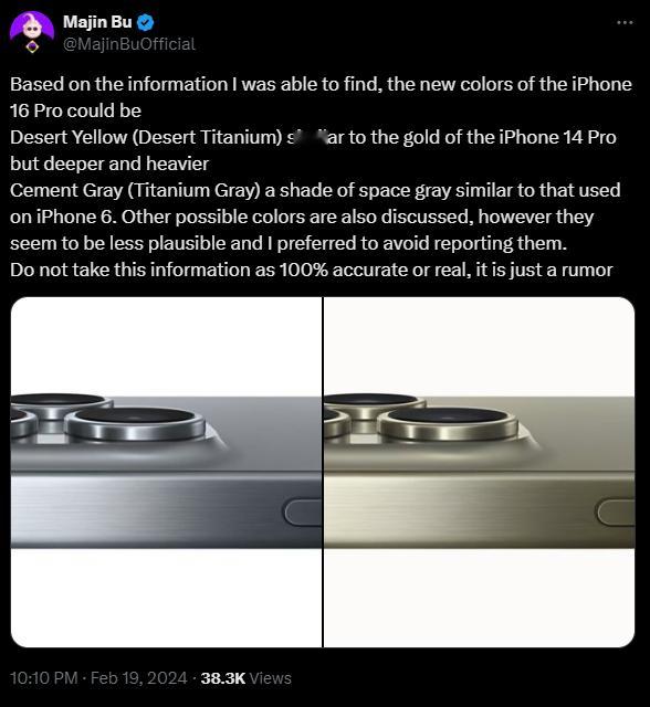 #iPhone16Pro新配色#以前出新配色都会和朋友聊这个话题很久，讨论买哪个