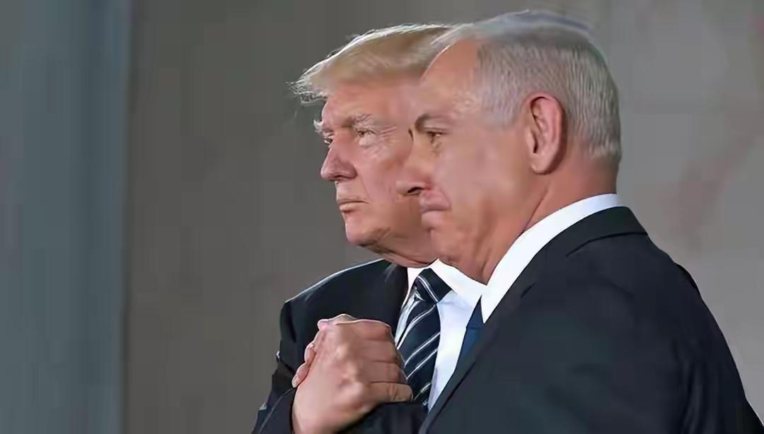 内塔尼亚胡和特朗普握手，有种咱们是盟友，可以一起干大事的感觉。内塔尼亚胡和普金握