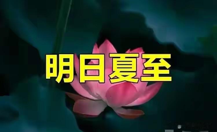 明日夏至, 有空没空, 记得：1不理、2不坐、3不动、4要碰，安稳度夏
 
明天