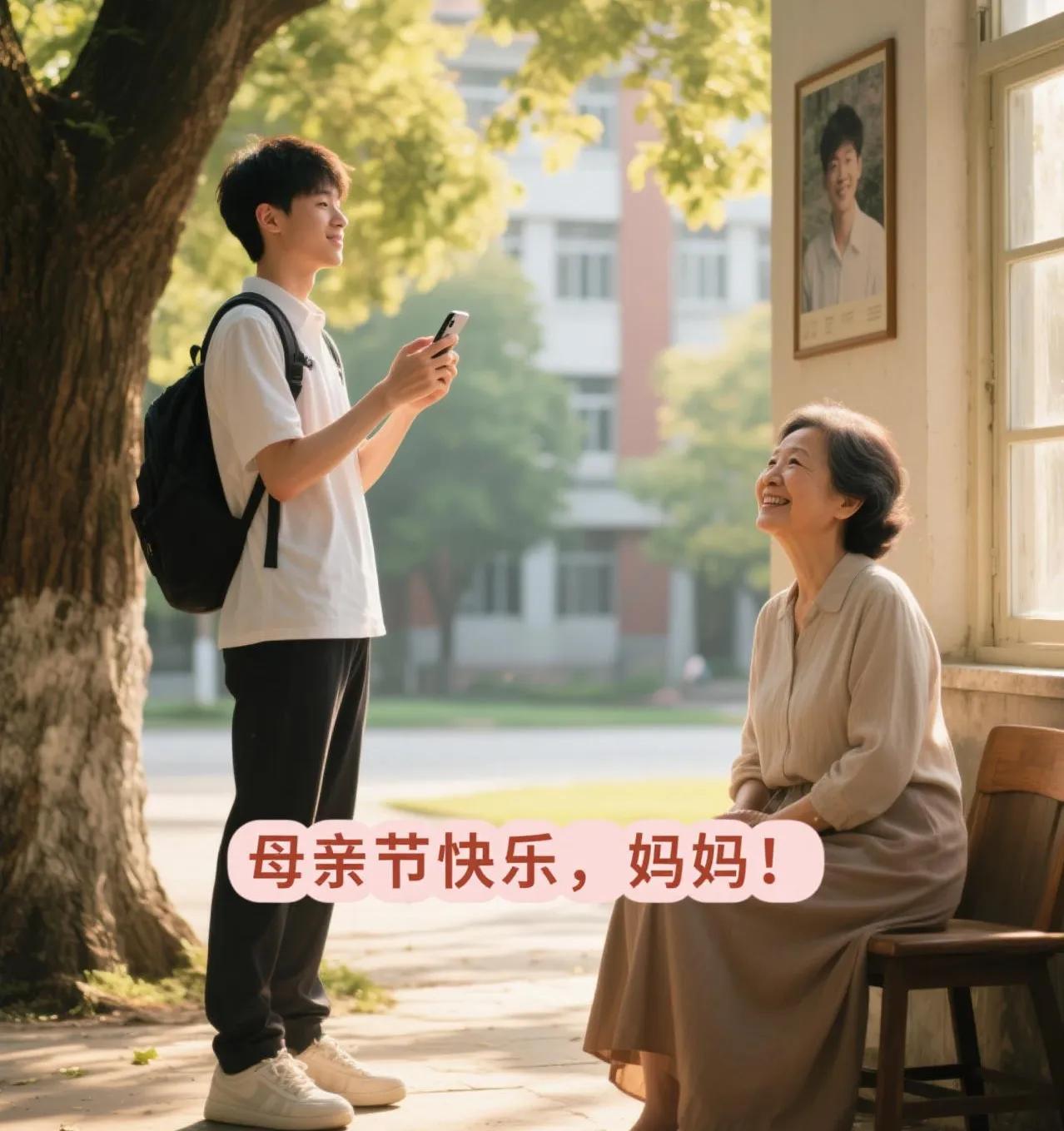 凌晨刚过，手机屏幕突然亮起，是远在大学的儿子发来的消息：“妈，母亲节快乐！这些年