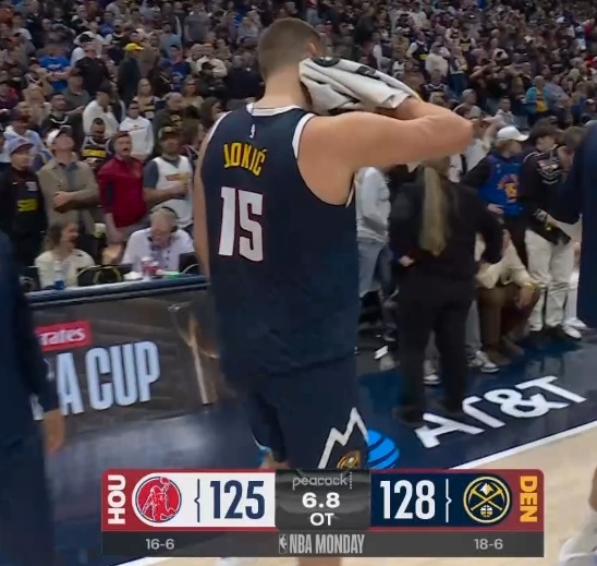 提前预测 杜兰特45度三分命中 第二个加时 火箭vs掘金  约基奇关键时刻被罚下