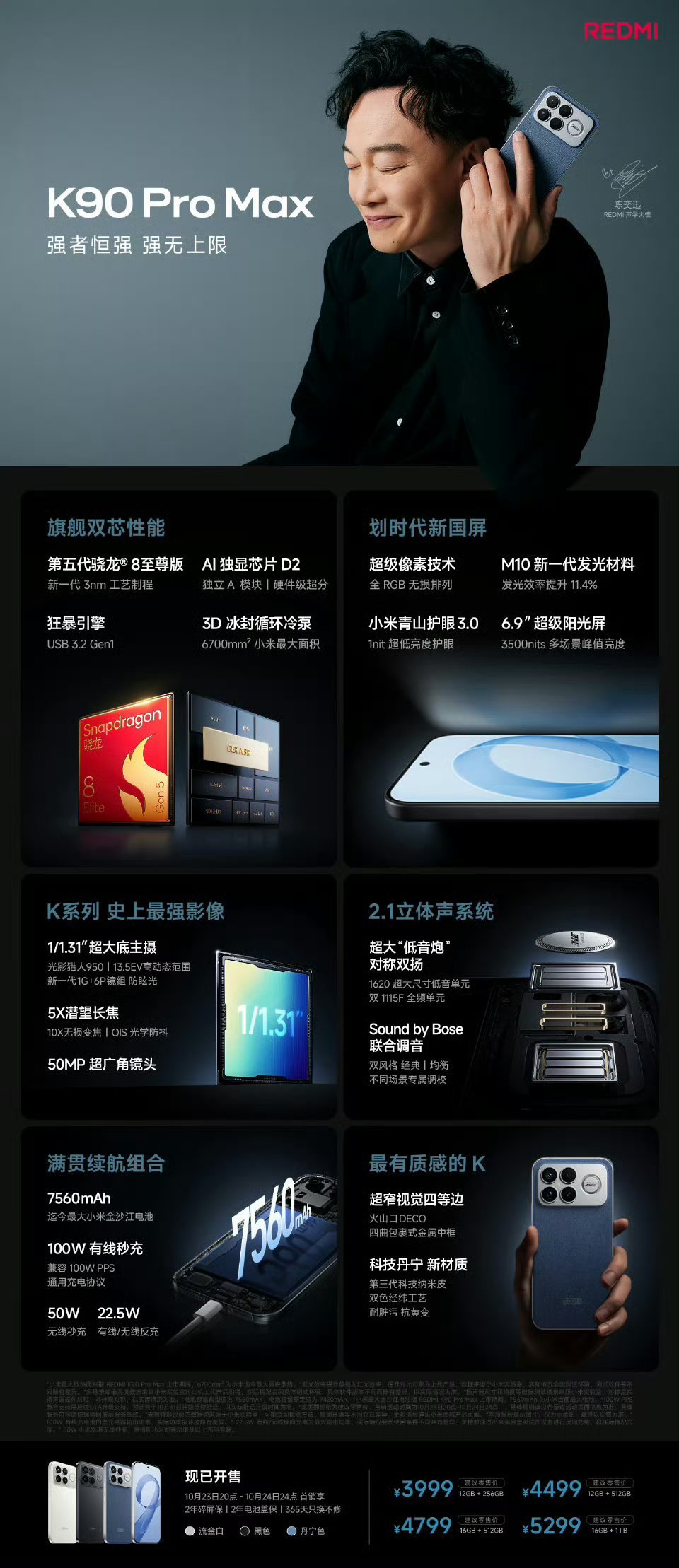 红米K90价格真香标准版2599起，Pro Mαx版3999起，你觉得香吗？ ​