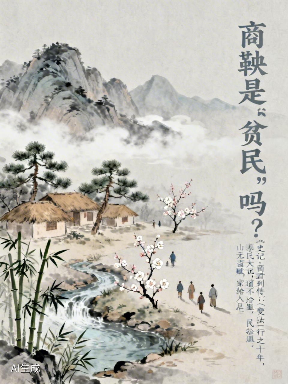 商鞅是“贫民”吗？

一、《史记·商君列传》说：
（变法）行之十年，秦民大说，道