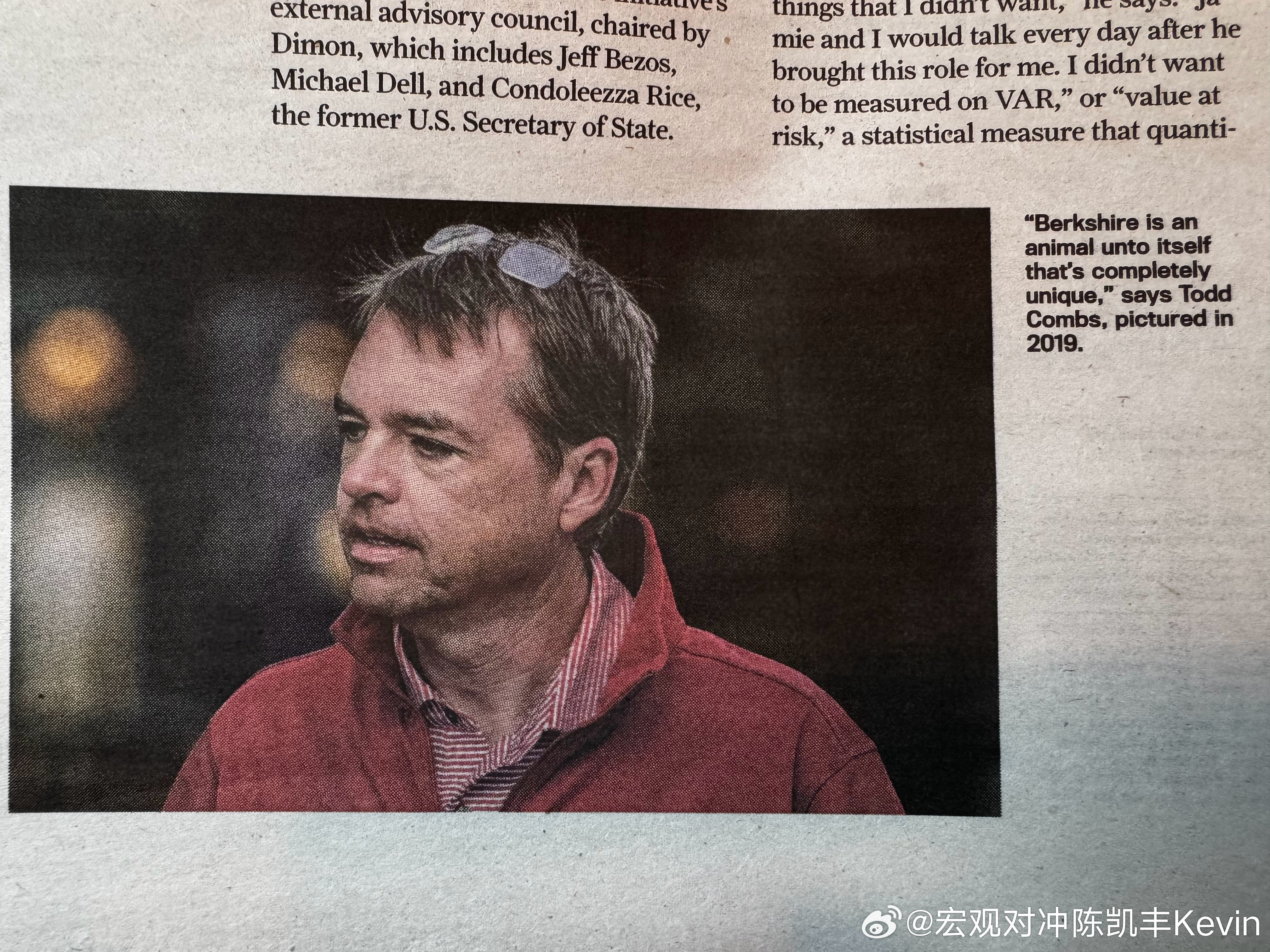 巴菲特旗下高管加盟小摩，给了100亿美元资金用于投资！巴伦周刊的重磅专访，伯克希