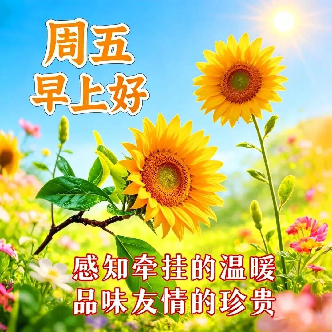 一声早上好，心情自然好，不能天天见，心里却惦念，一晃而过的是岁月，一见如故的是缘