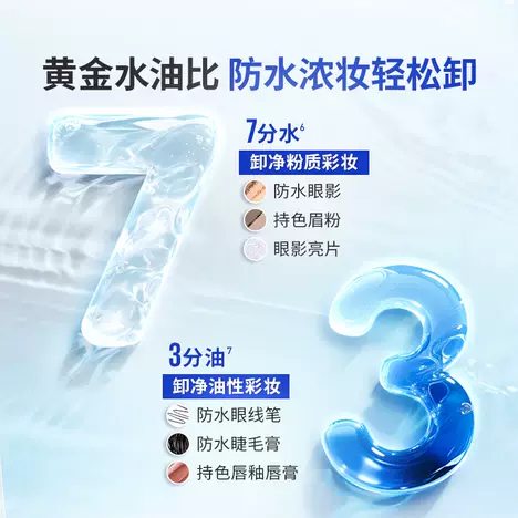 【TB到手价55.9】美宝莲纽约眼唇卸妆水液卸妆油三合一温和清洁不刺激400ML