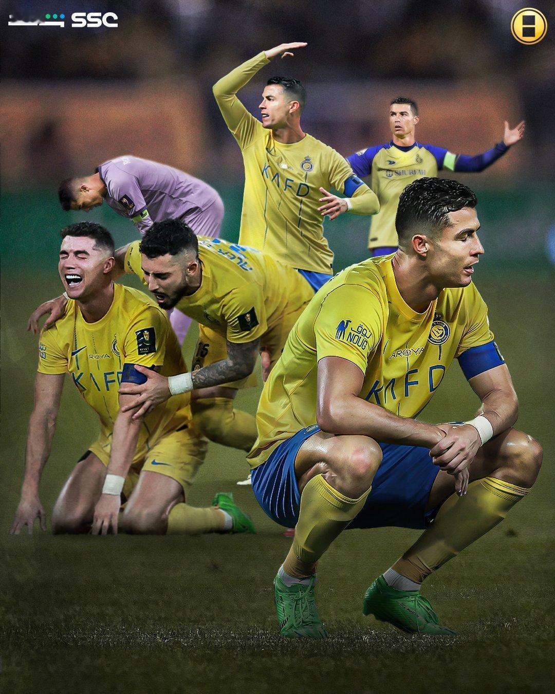 赛后C罗径直走回更衣室，没有参加颁奖典礼。沙特媒体kooora表示，据纪律准则第