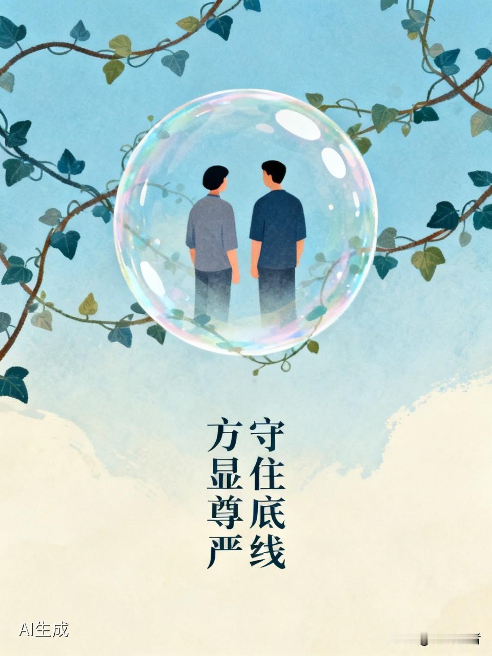 在这个情感边界日益模糊的时代，守住底线方显人格尊严。放纵欲望，往往成为道德滑坡的