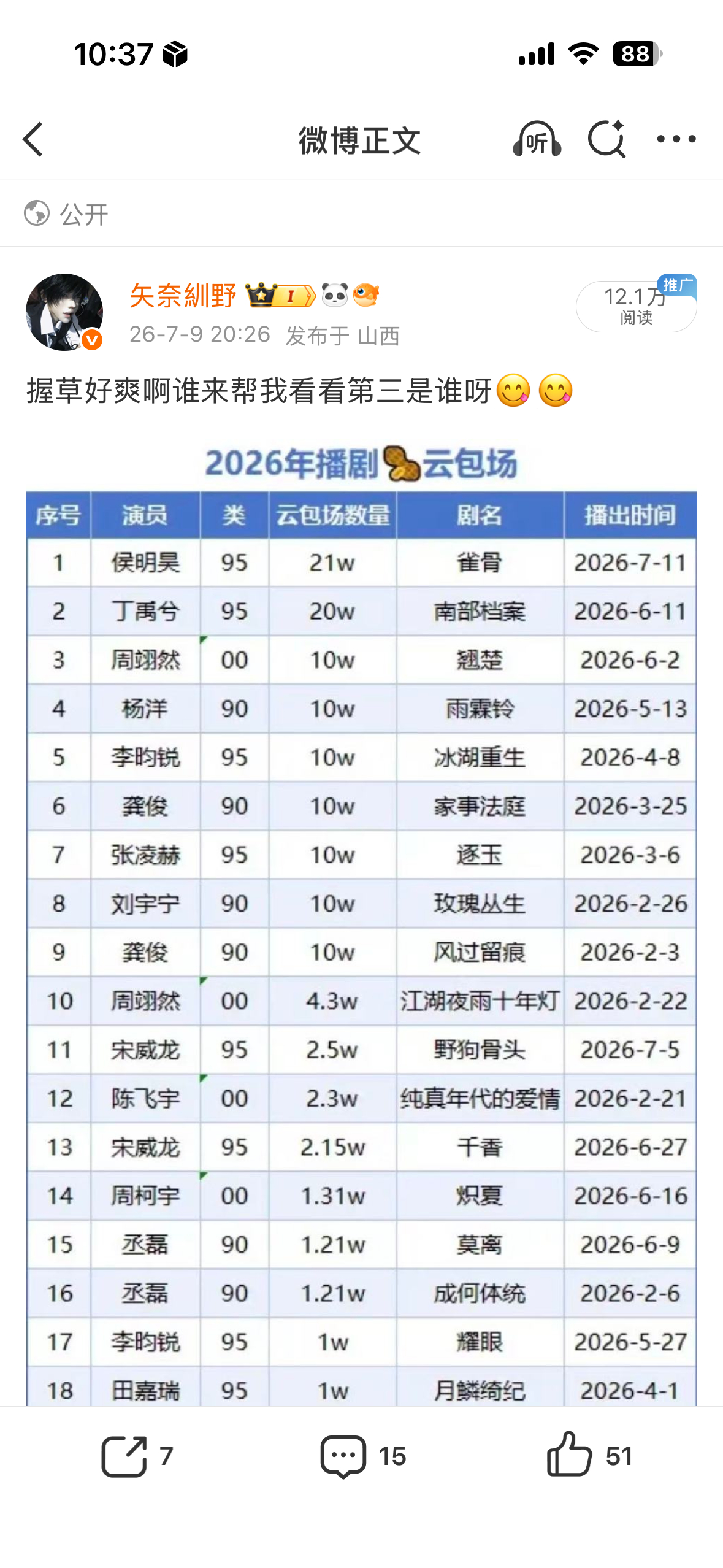 额握草能不能别推了。 