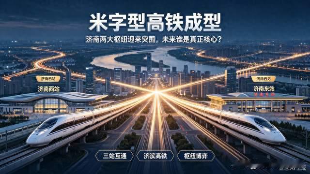 米字型高铁成型，济南两大枢纽迎来突围，未来谁是真正核心？