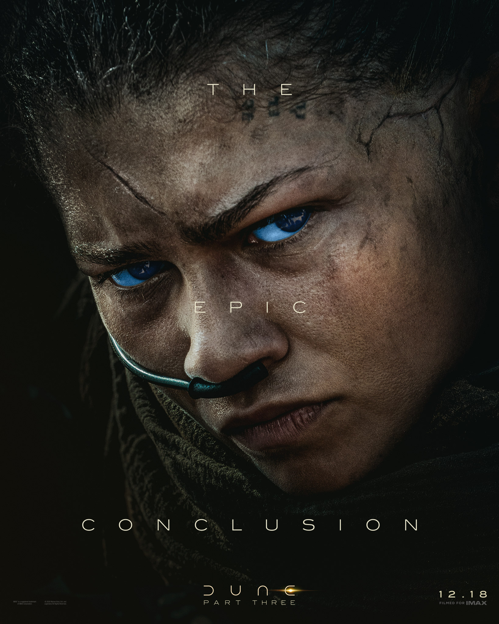 TNABO 电影《沙丘III》首发海报：提莫西·查拉梅 饰 保罗·厄崔迪赞达亚 