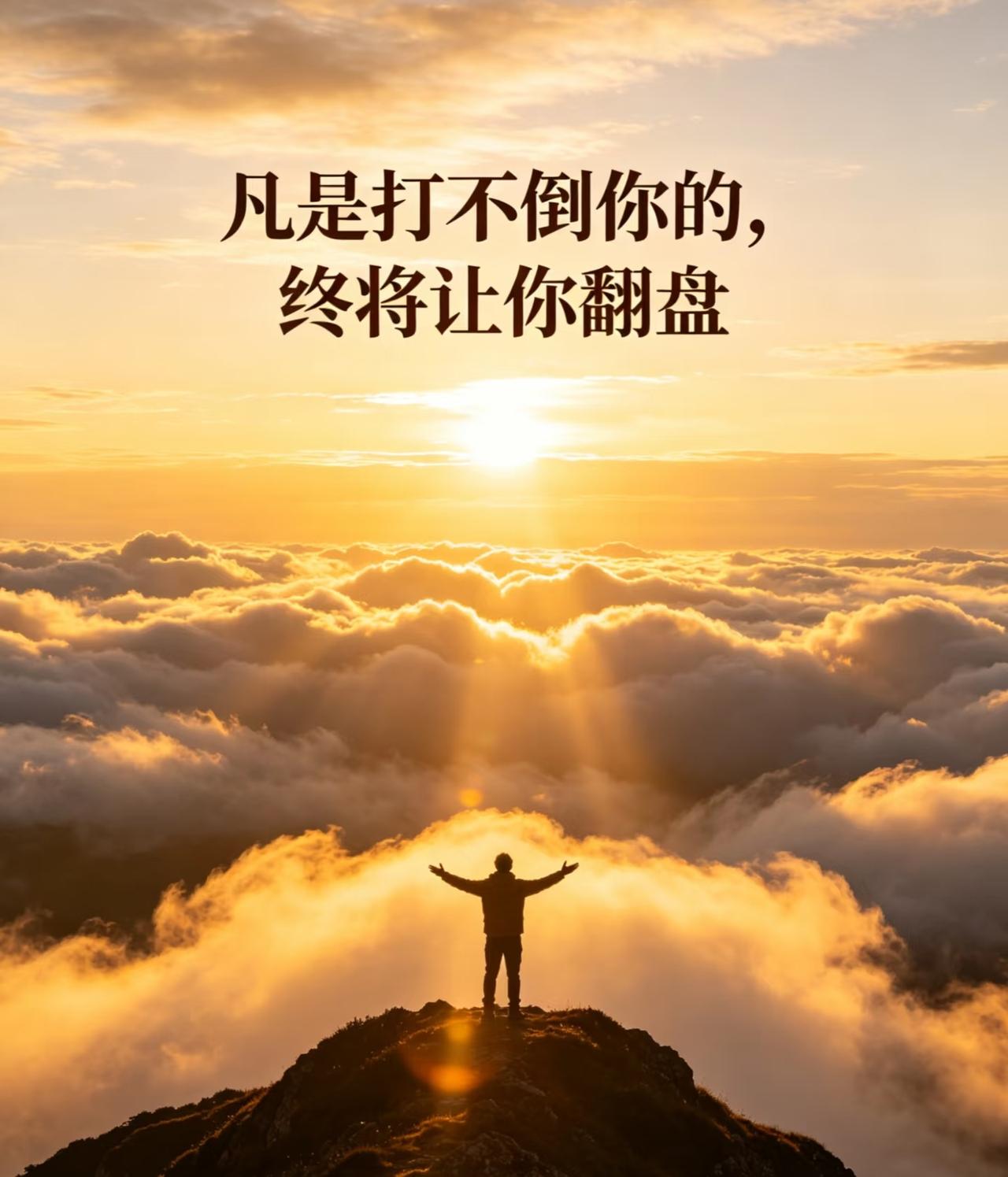 别不信好运！从今天起，你就要转运旺起来了。
扛过所有艰难，咽下所有心酸，受过的难