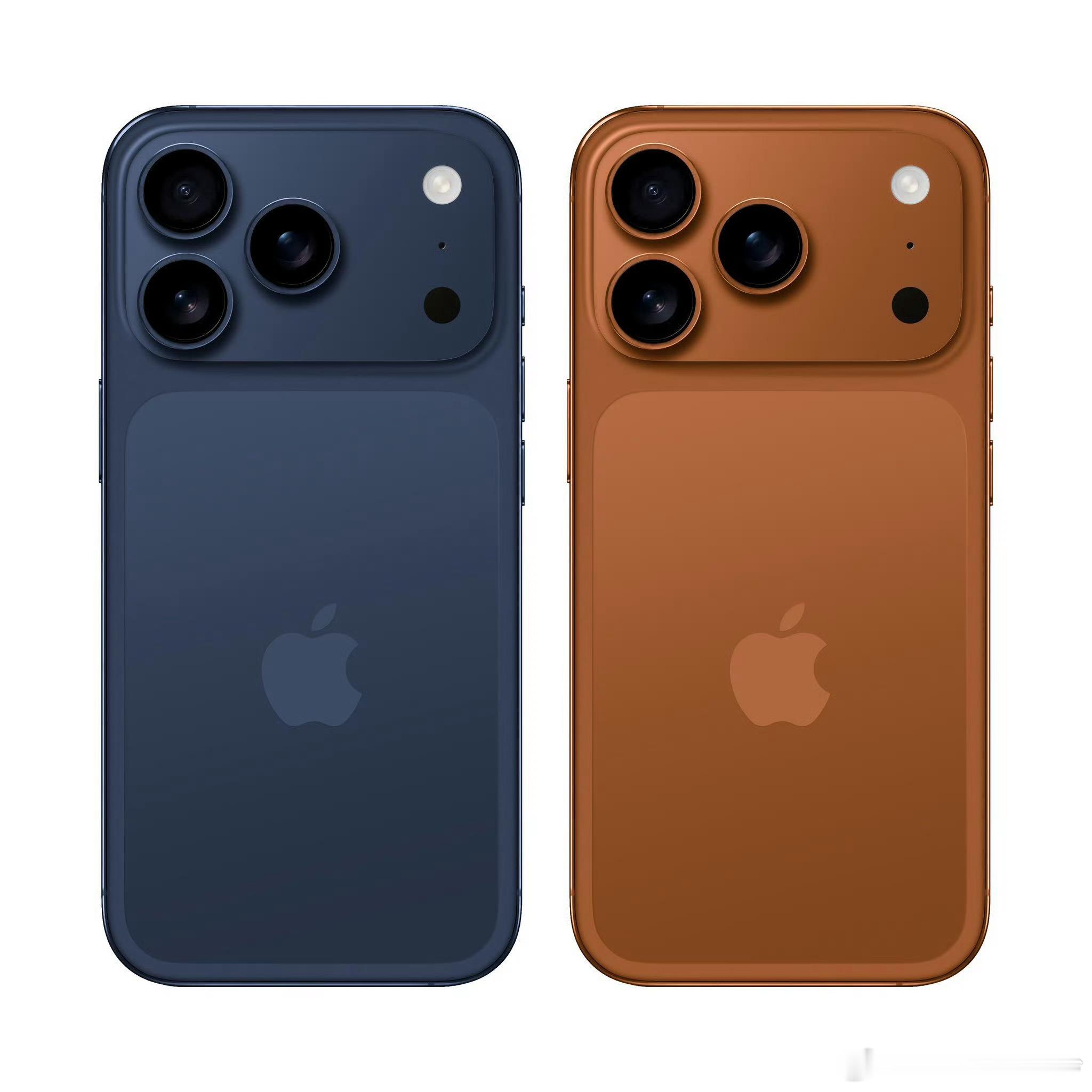 iPhone17 Pro两款新配色[并不简单][并不简单]深蓝色有点像15Pro