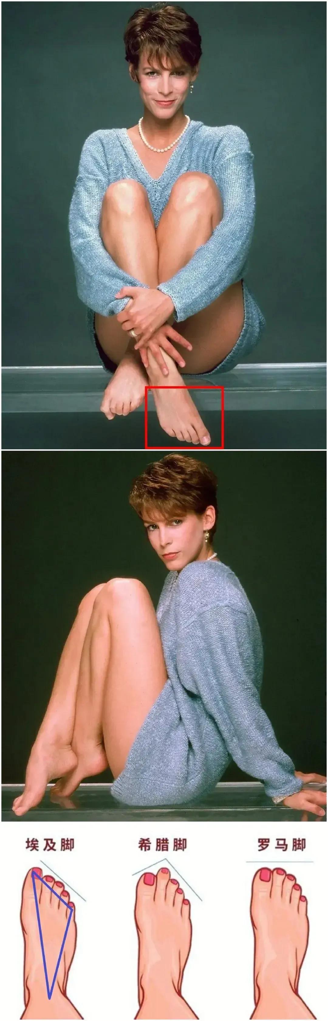 埃及脚！[发怒]
据说，这是最实用的脚！

美女叫杰米·李·柯蒂斯，1958年出
