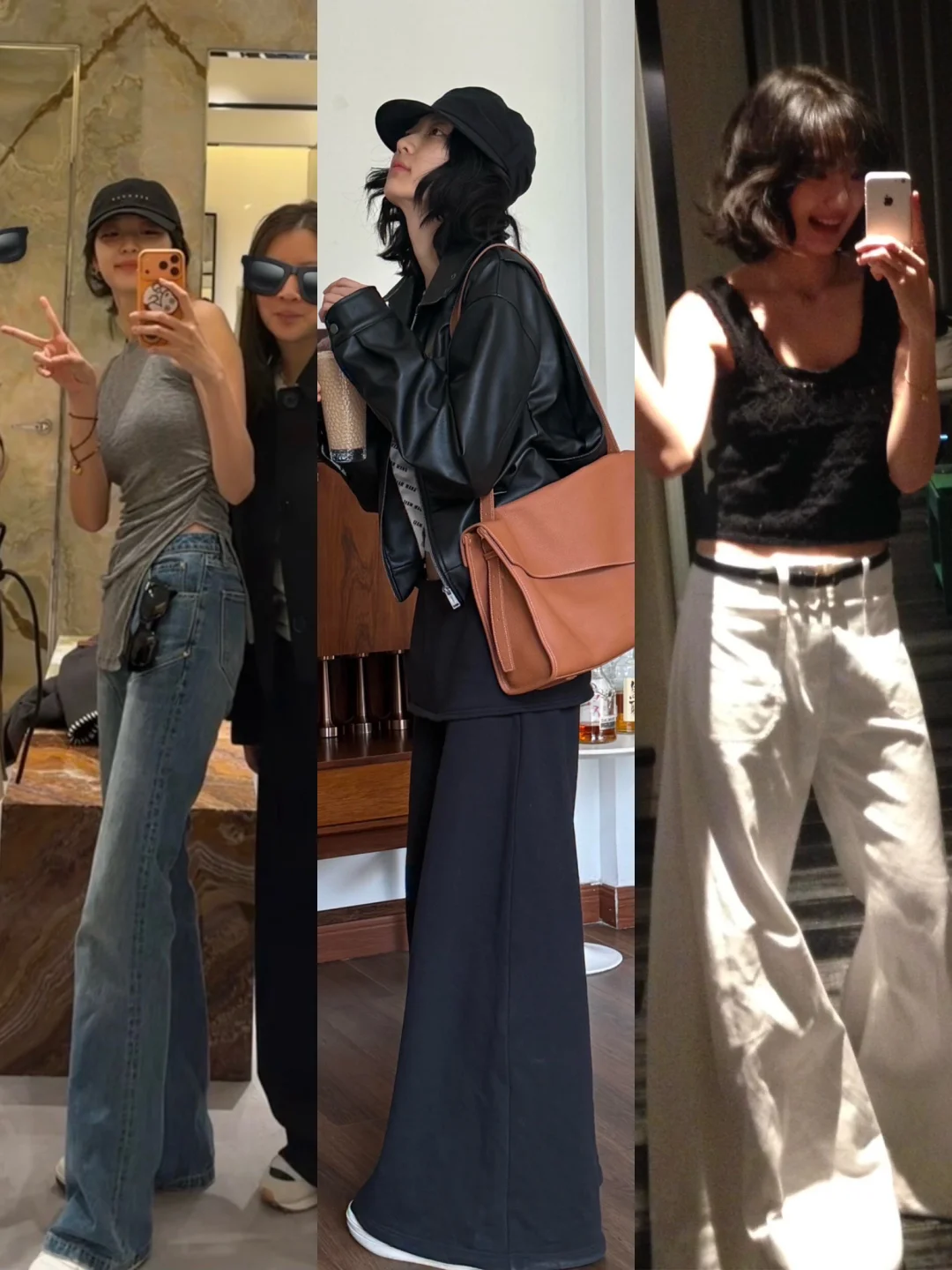 孙千穿这种拖地长裤都掩盖不住大长腿属性！