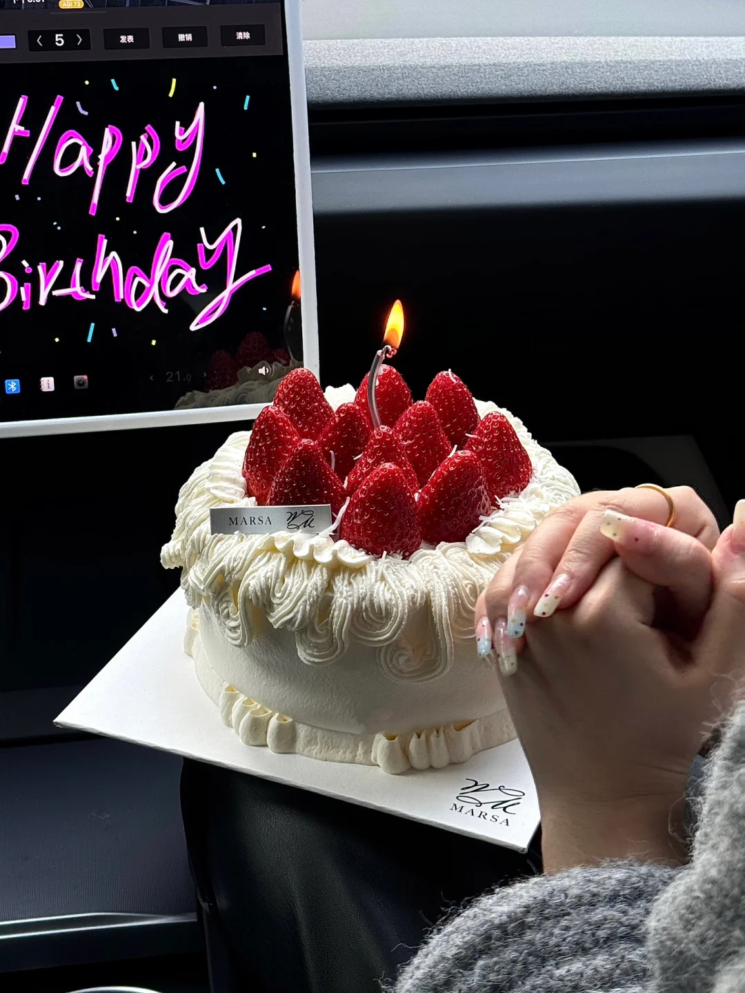 （西安）吃上了今年冬天第一个草莓生日蛋糕🍓